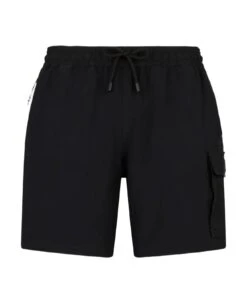 MC2 Saint Barth Man Comfort And Stretch Black Swim Shorts