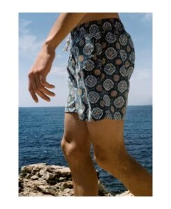 Maestrale Celeste/verde Swim Shorts -Volk Clothing Sales 02890e629bd30120da08ebd190b04818