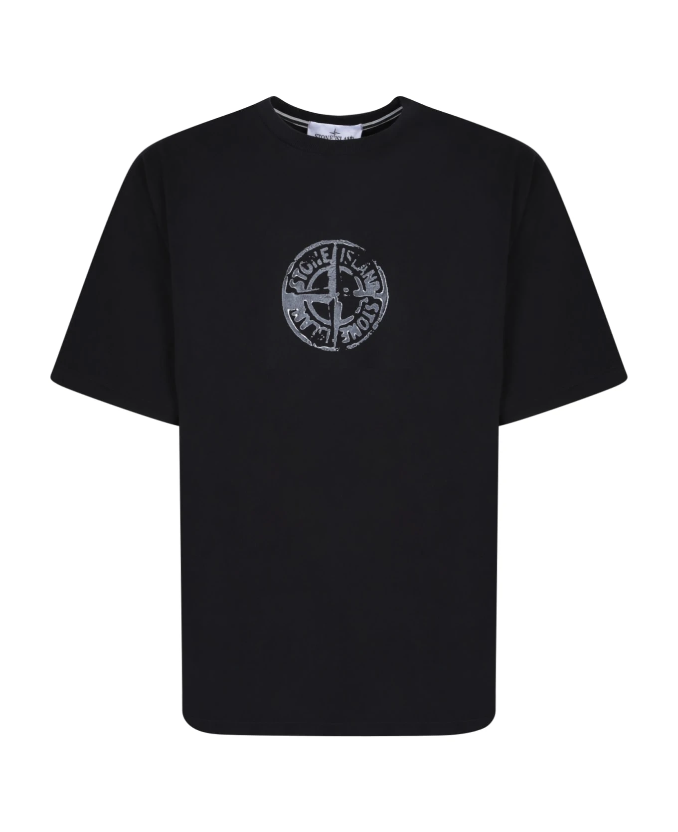 Stone Island Stamp Three Black T-shirt 1 Stone Island Stamp Three Black T-shirt