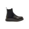 Alexander McQueen Black Slip-on Ankle Boots With Chunky Platform In Smooth Leather Man