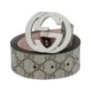 Gucci Gg Supreme Fabric Belt With Gg Buckle