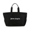 Palm Angels Black Fabric Shopping Bag