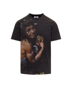Off-White Bacchus Slim S/s Tee Black Multicolor