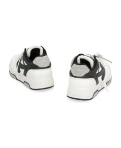 Off-White Slim Out Of Office Leather And Fabric Low-top Sneakers -Volk Clothing Sales 0a70cd96c306fa577648777d7617f9aa