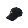MOOSE KNUCKLES Black Baseball Cap With Metal Logo Patch In Cotton Man