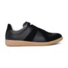 Maison Margiela Black Leather Low Replica Sneakers
