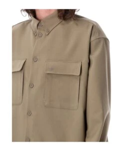 Off-White Emb Drill Overshirt -Volk Clothing Sales 0b8abb02b0d8540038328fa15fcc36cd