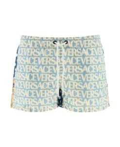Versace Allover Swim Trunks