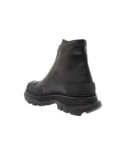 Alexander McQueen Black Zip-up Ankle Boots And Embossed Logo In Leather Man -Volk Clothing Sales 0d327f51707dc2f930f7da1e9b7d6e8f