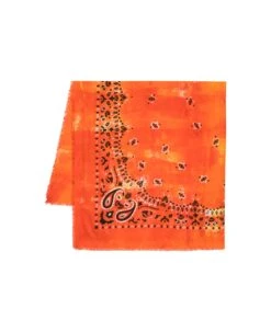 Bandana Print Squared Scarf 140x140