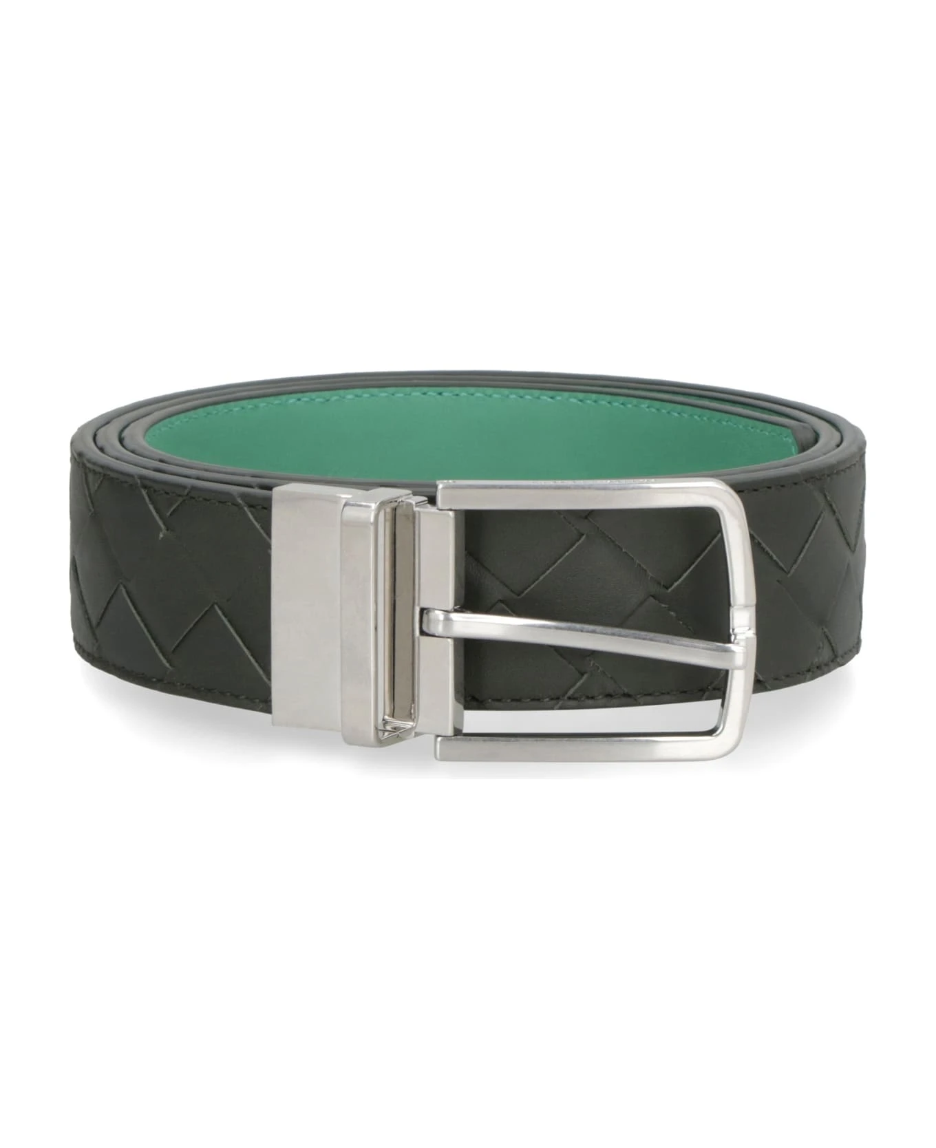 Bottega Veneta Leather Belt With Metal Buckle 2 Bottega Veneta Leather Belt With Metal Buckle - Image 2