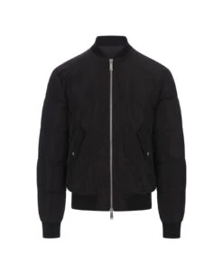 DSQUARED2 Icon Puffer Bomber Jacket In Black