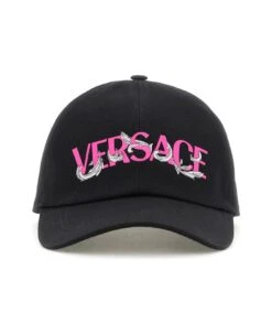 Versace Printed Logo Baseball Cap