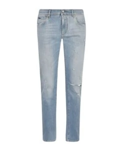 Dolce & Gabbana Rip Detail Jeans