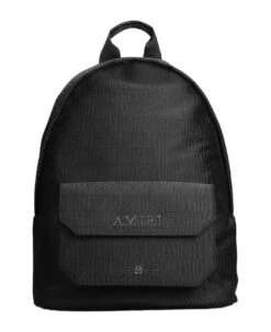 Amiri Jacquard Backpack In Black Cotton
