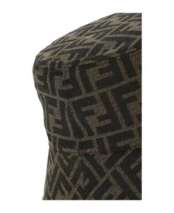 FENDI Embroidered Polyester Blend Bucket Hat -Volk Clothing Sales 12240b6612d9d3e0f5ee3e41f100eae2
