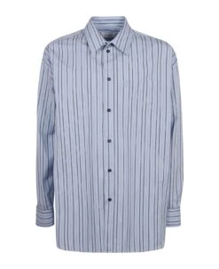 Off-White Embroidered Stripe Shirt
