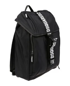 DSQUARED2 Logo-print Backpack -Volk Clothing Sales 136c1d5c0b9d4daecf026c550249353f