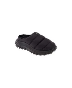 'trailgrip Après' Black Mules With Boudin-quilting In Polyamide Woman