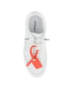 Off-White Leather Low Vulcanized Sneakers -Volk Clothing Sales 13a1514f071fc1e5a08dad5445ad48a1