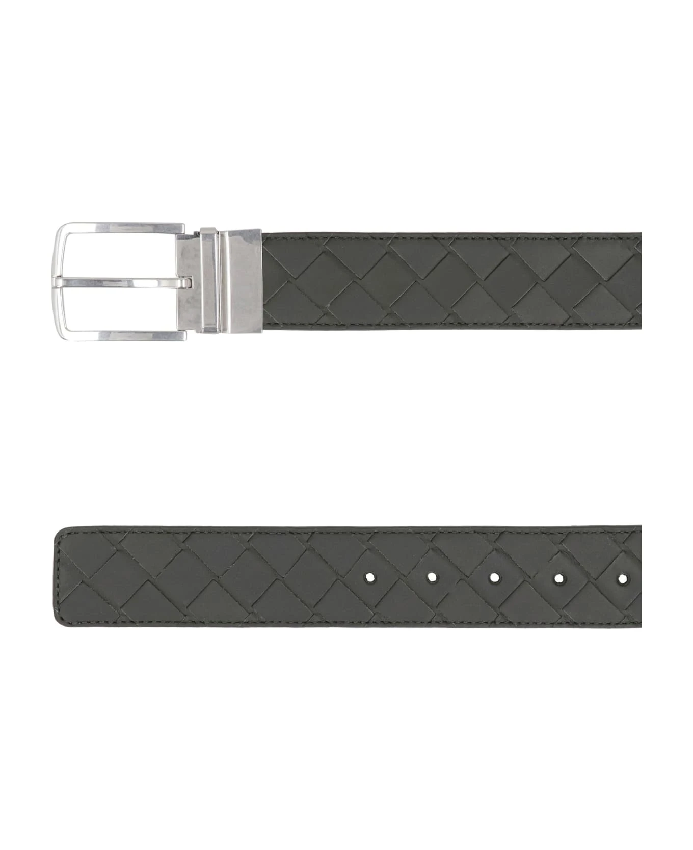 Bottega Veneta Leather Belt With Metal Buckle 3 Bottega Veneta Leather Belt With Metal Buckle - Image 3