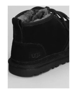 Ugg Neumel Lace Up Shoes In Black Suede -Volk Clothing Sales 159780e44be1bc3c56cff324791e40b5