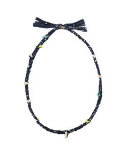 Alanui Blue Bandana Necklace