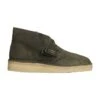 Clarks Desert Coal Lace Up Shoes In Green Suede