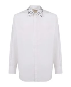 Valentino Garavani Long-sleeved Shirt With Stud Collar