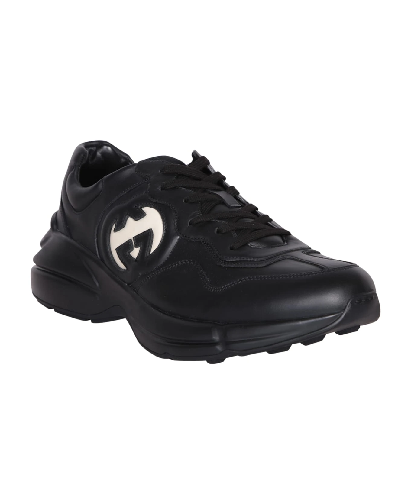 Gucci Rhynton Black Sneakers 2 Gucci Rhynton Black Sneakers - Image 2