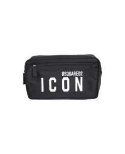 DSQUARED2 Logo Print Beauty Case Bag