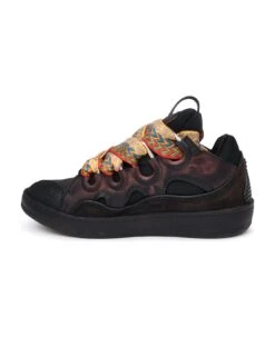 Lanvin Curb Sneakers In Brown Leather -Volk Clothing Sales 1a2140dab93c5ad07ce539ff3e6edadc