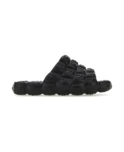FENDI Black Rubber Cloud Slippers