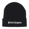 Palm Angels Cotton Beanie With Logo