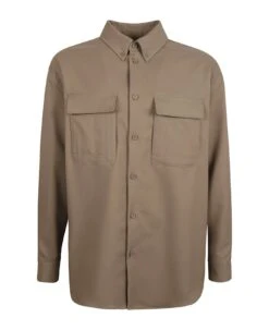 Off-White Embroidered Rill Oversized Shirt