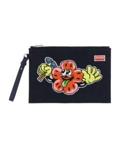 Kenzo Clutch With Embroidery