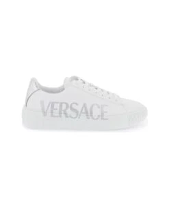 Versace 'greca' Sneakers With Logo