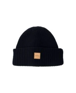 A.P.C. 'michelle' Blue Beanie With Logo Patch In Wool And Cashmere Man