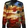Dolce & Gabbana Hawaii Print Nylon Shirt