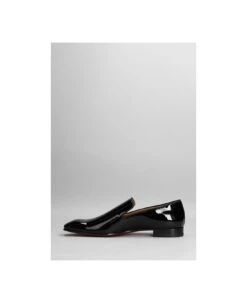 Christian Louboutin Dandeliuon Flat Loafers In Black Patent Leather -Volk Clothing Sales 2c874dbbdac48d642c057ddd54f67b14