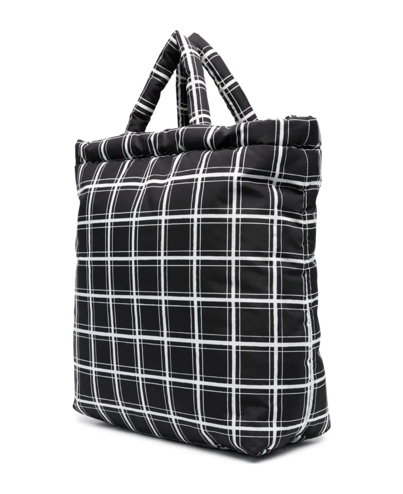 Marni Black And White Checkered Tote Bag 2 Marni Black And White Checkered Tote Bag - Image 2