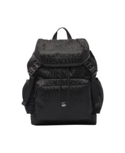 Versace All Over Logo Backpack
