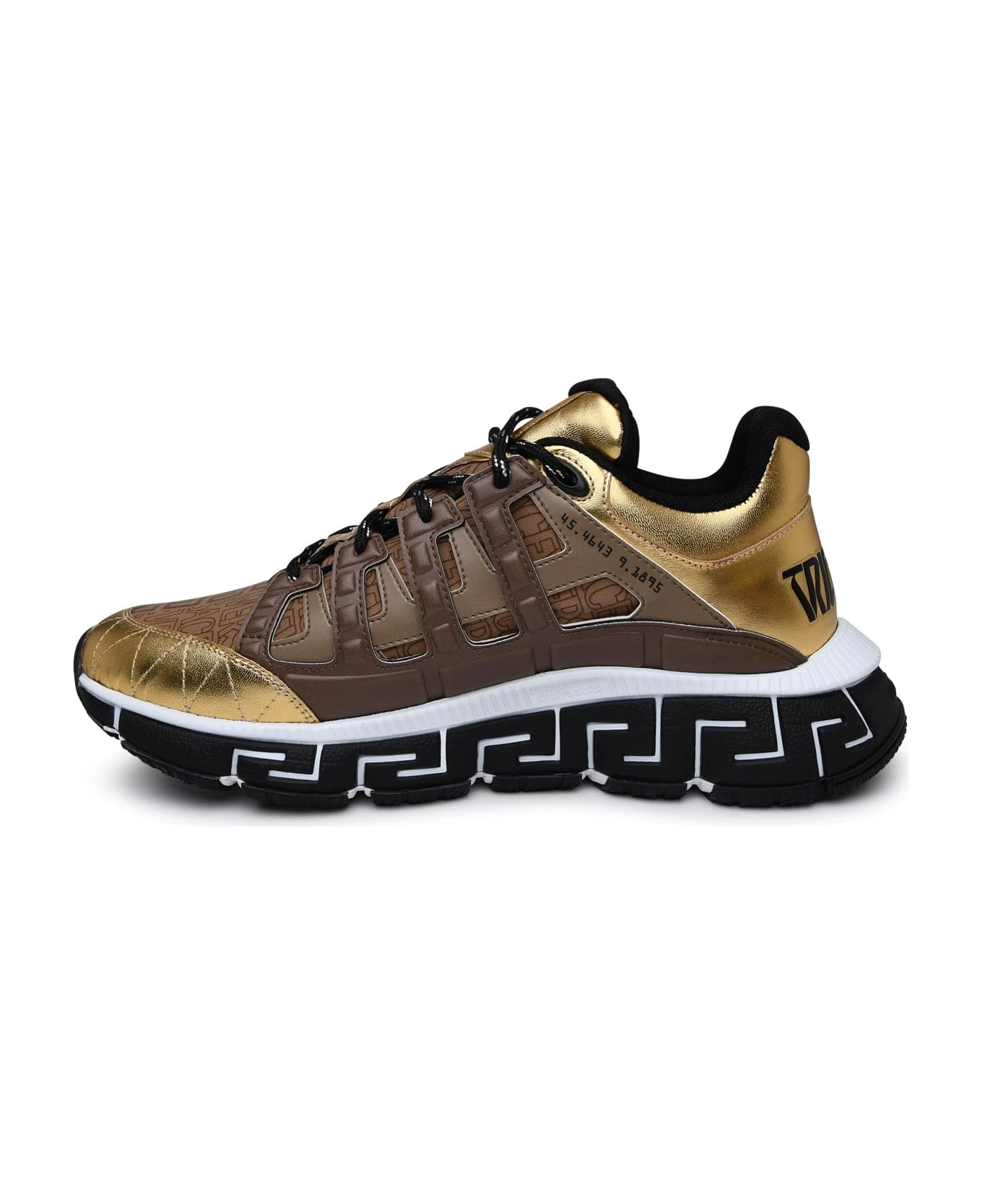 Versace Gold Leather Blend Trigreakers 3 Versace Gold Leather Blend Trigreakers - Image 3