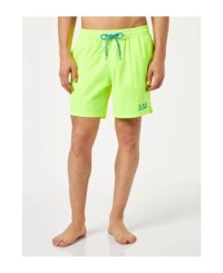 MC2 Saint Barth Man Fluo Yellow Comfort Swim Shorts -Volk Clothing Sales 352855de53ad61159a55af48e5a0be39