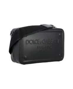 Dolce & Gabbana Logo-embossed Zipped Shoulder Bag -Volk Clothing Sales 35e0668d5ef1a8676a0b86ded36e7f5d
