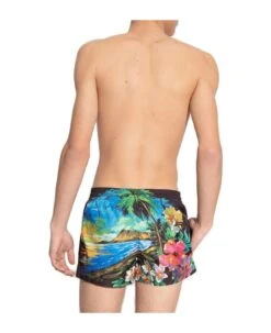 Dolce & Gabbana Hawaiian Print Swim Trunks -Volk Clothing Sales 384c2a948ef25e97a820164cef3270e2
