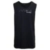 Balenciaga Black Tank Top With U Neckline And Hand-drawn Print In Cotton Man