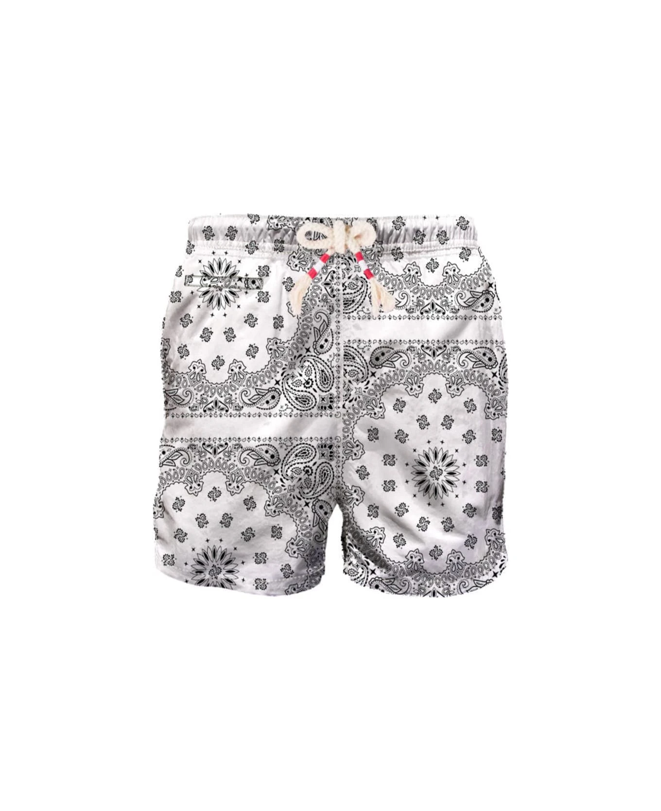 MC2 Saint Barth Man Swim Shorts With White Bandanna Print 1 MC2 Saint Barth Man Swim Shorts With White Bandanna Print