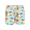MC2 Saint Barth Light Fabric Man Swim Shorts Coconut And Pineapple Print