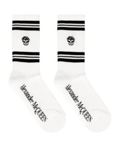 Alexander McQueen Cotton Sport Socks